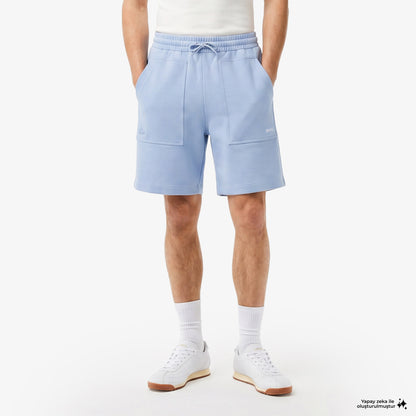 House Of Superstep X Lacoste Kapsul Koleksiyon Erkek Mavi Şort