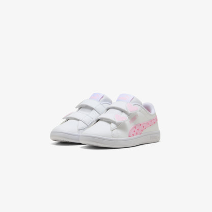 Puma Smash 3.0 Hearty V Çocuk Beyaz Spor Ayakkabı