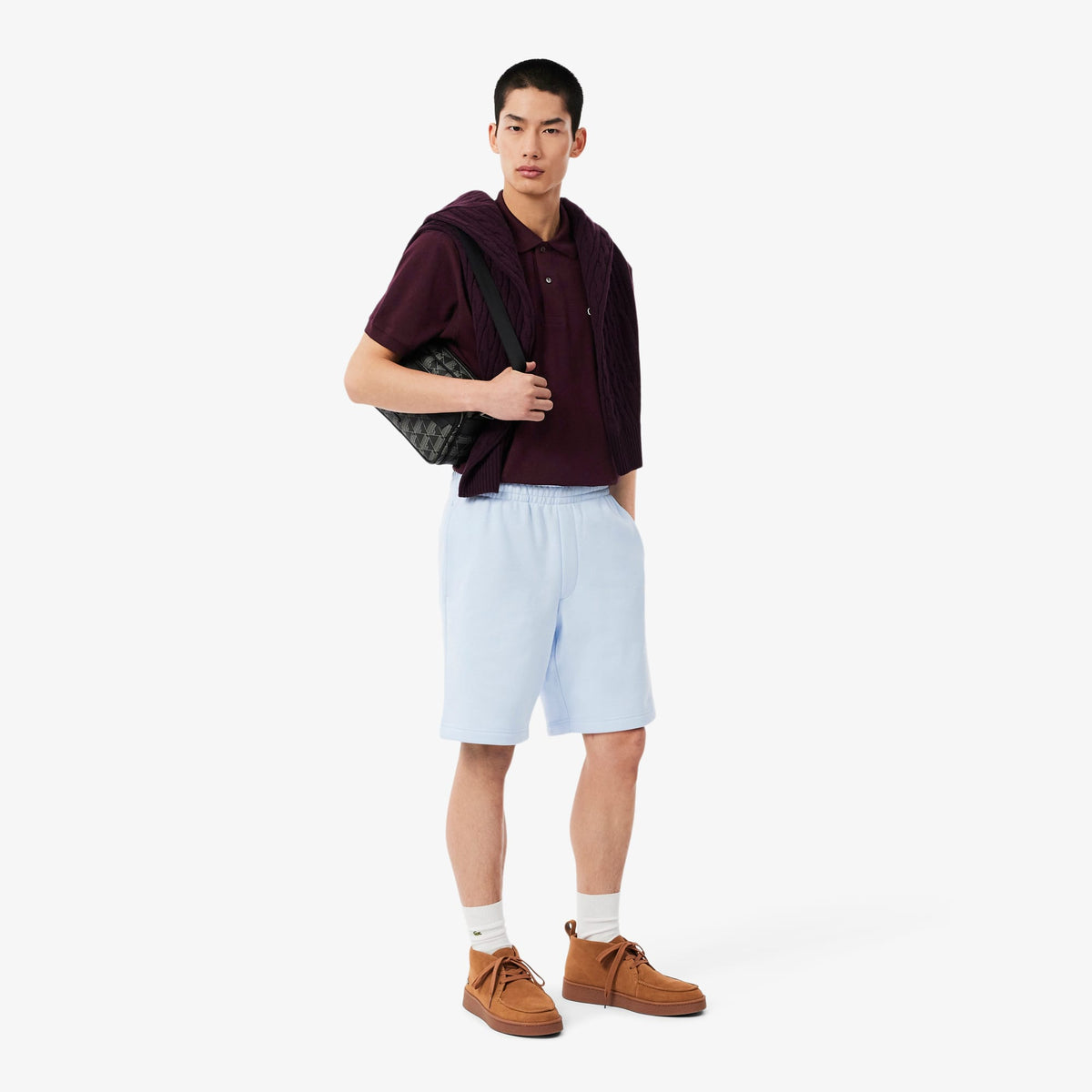Lacoste L.12.12 Classic Fit Erkek Bordo Polo
