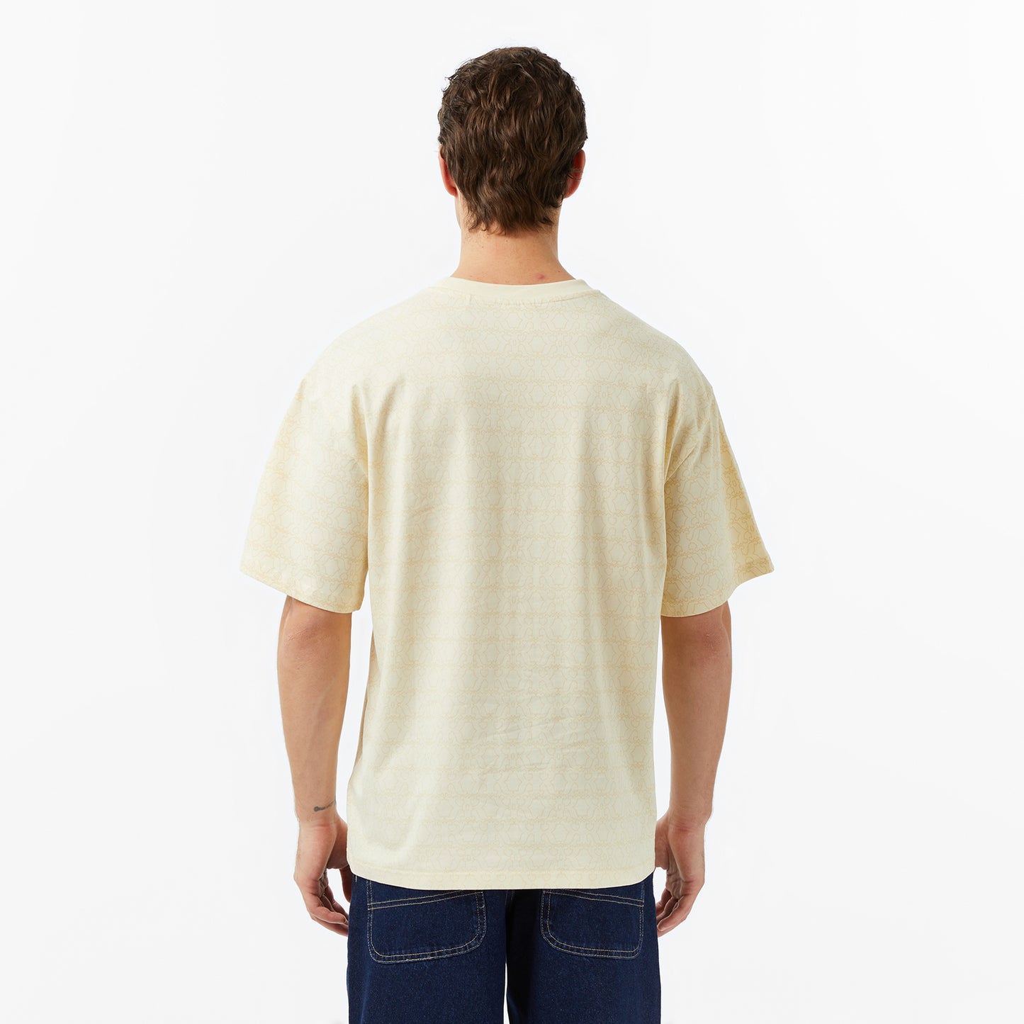 Karl Kani Aop Signature Erkek Bej T-shirt