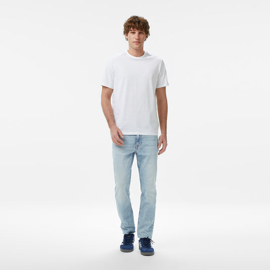 Calvin Klein Slim Taper Marbled Beacon Erkek Mavi Jean