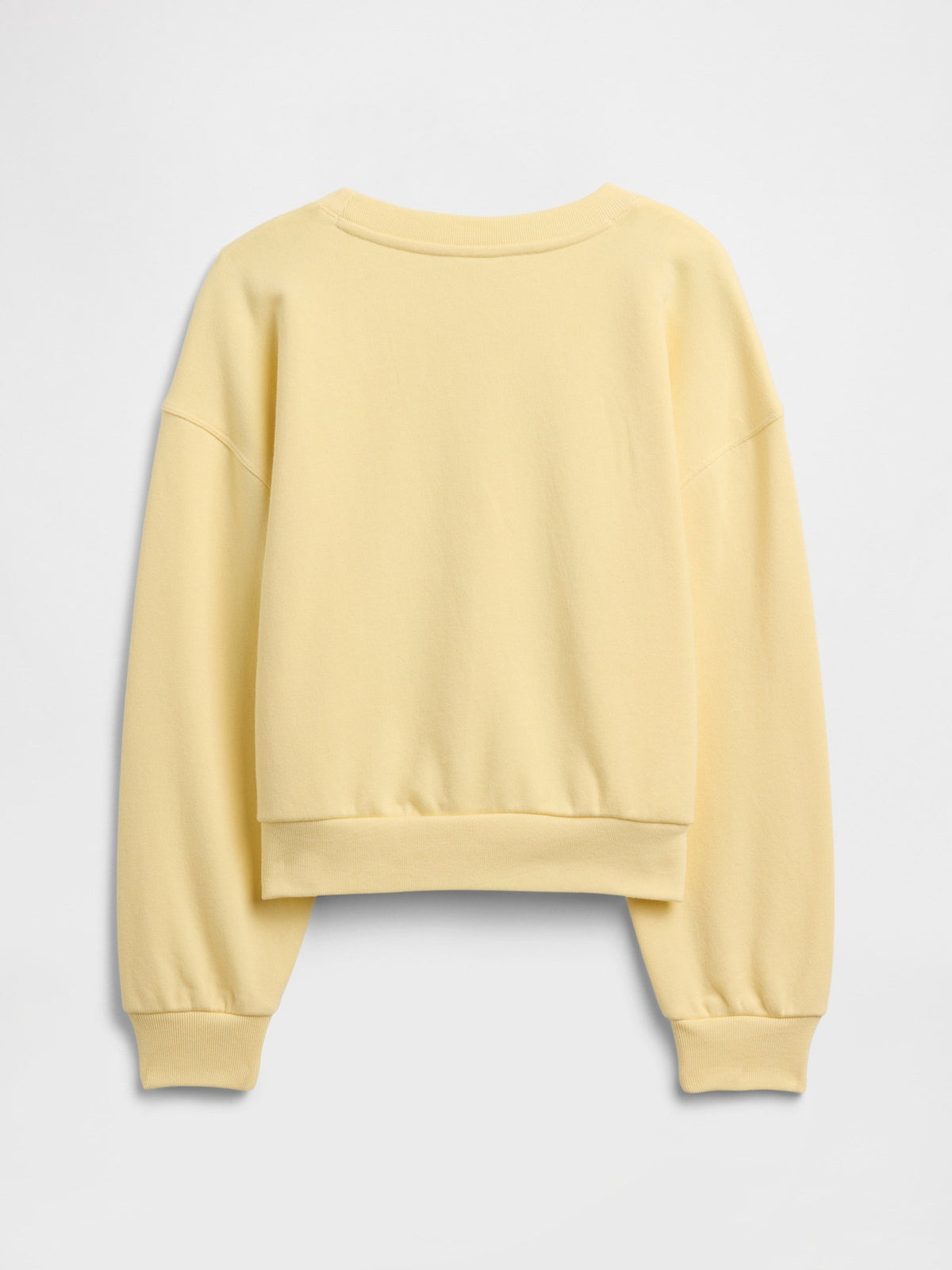 Sarı Oversized Wedge Grafik Baskılı Sweatshirt