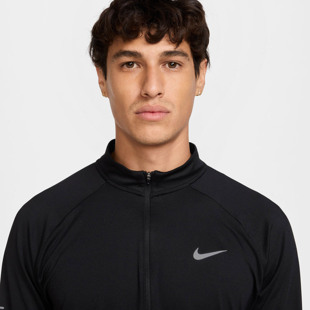Nike Stride Erkek Siyah Koşu Sweatshirt