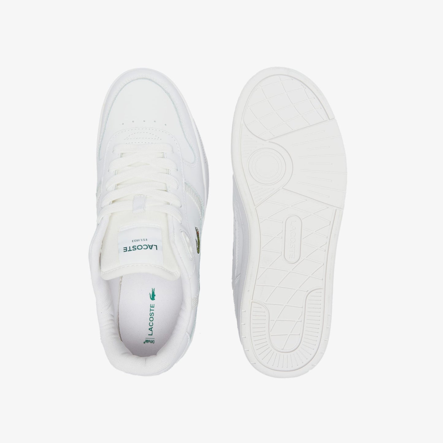 Lacoste T-clip Set Leather Erkek Beyaz Sneaker