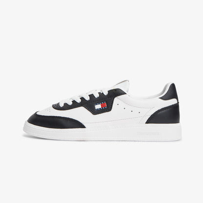 Tommy Hilfiger The Greenwich Edge Leather Kadın Bej Spor Ayakkabı