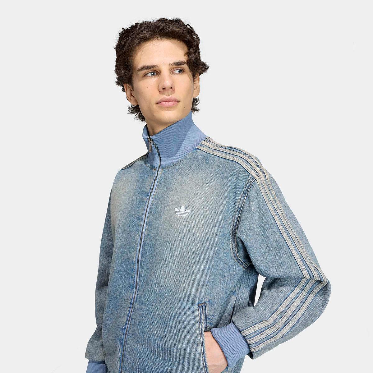 Adidas Denim Fb Erkek Mavi Ceket