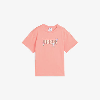 Puma X Hk&fr Graphic Çocuk Pembe T-shirt