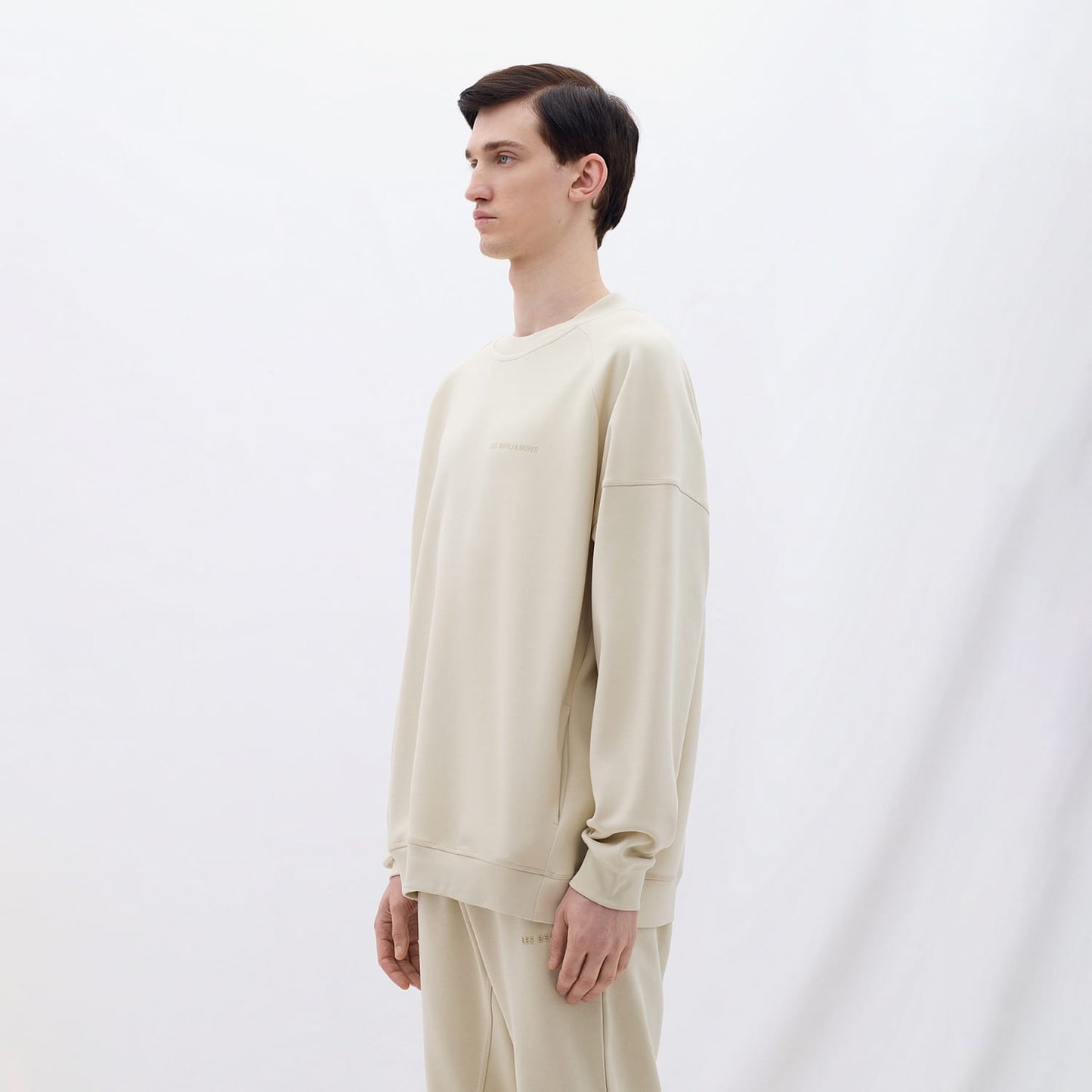 Les Benjamins Classics Erkek Krem Sweatshirt