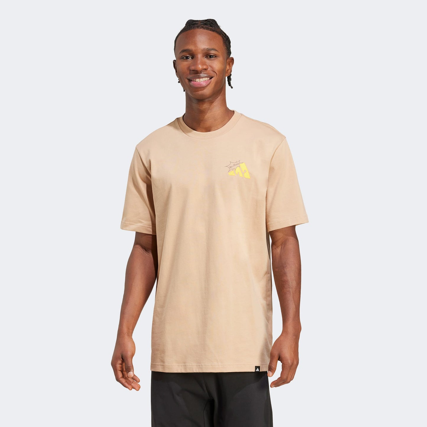 Adidas M Cheese Erkek Bej T-shirt