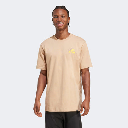 Adidas M Cheese Erkek Bej T-shirt