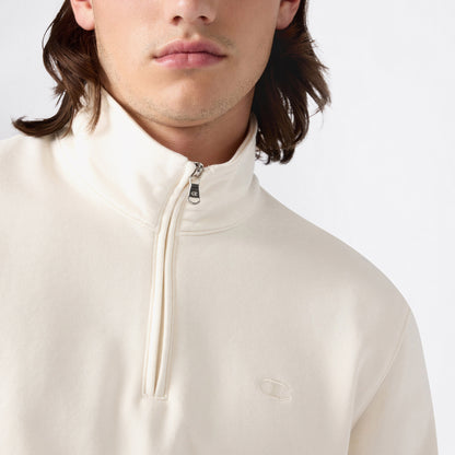 Champion Half Zip Erkek Bej Sweatshirt