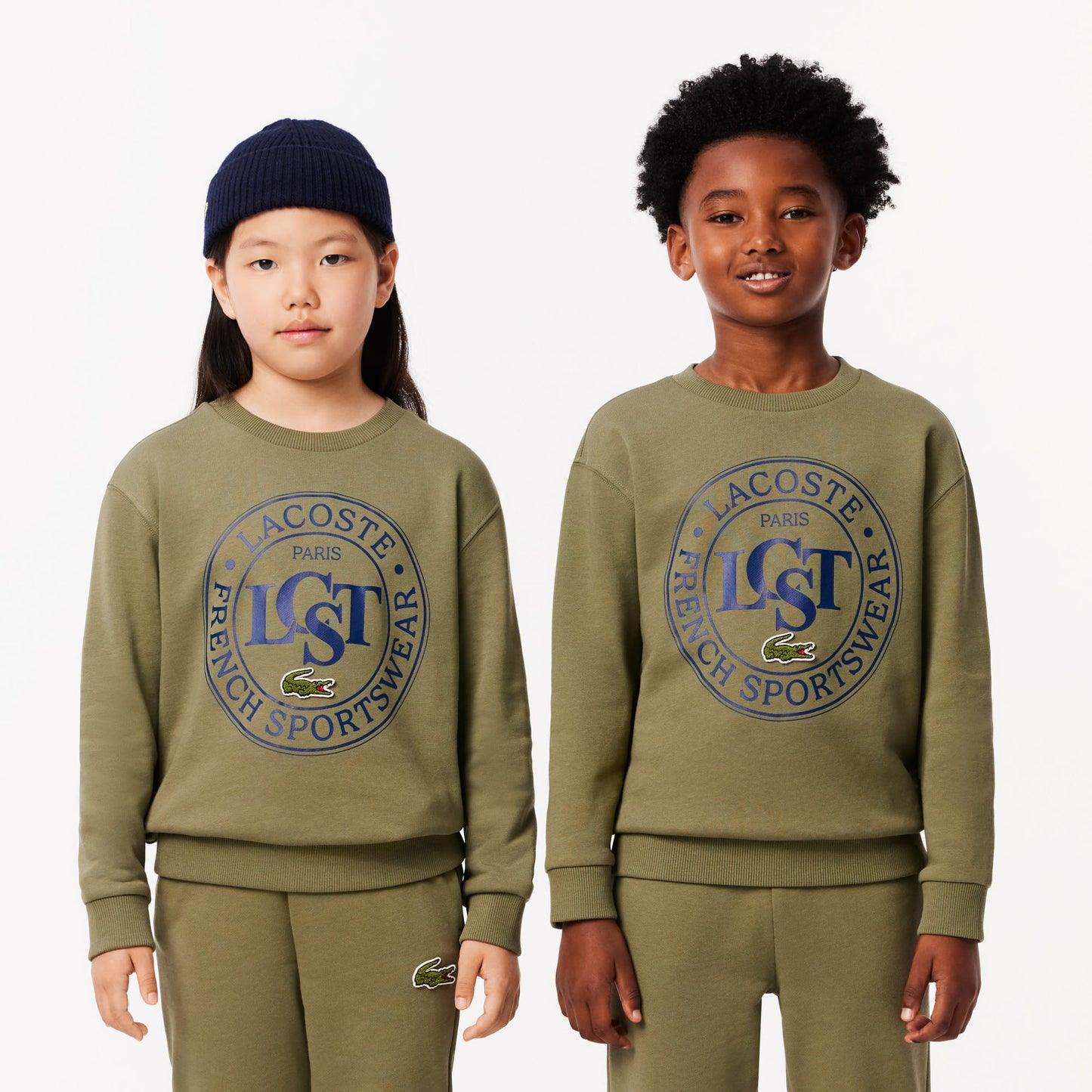 Lacoste Classic Çocuk Haki Sweatshirt