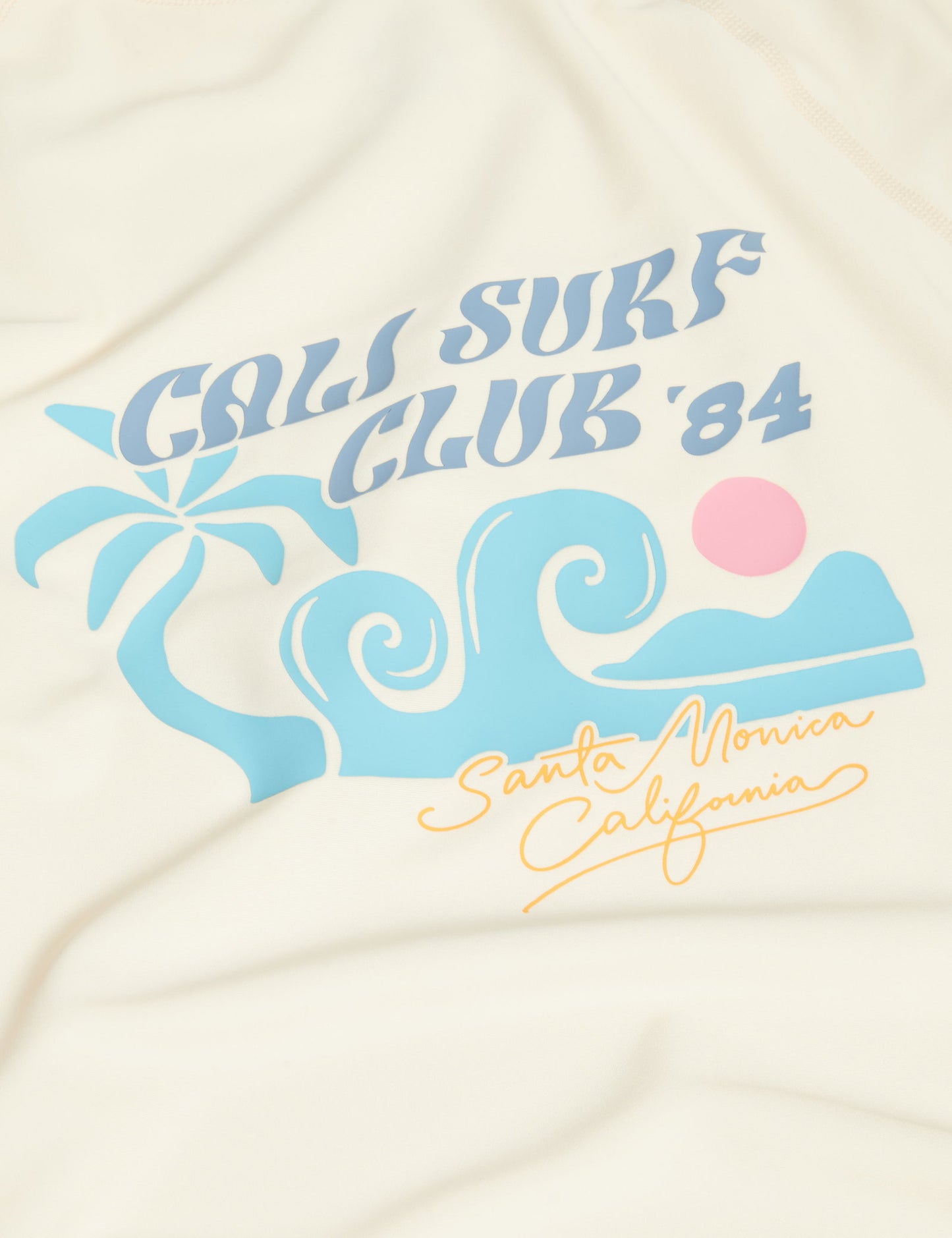 Cali Surf Club Desenli Kısa Kollu Deniz Tişörtü (6–16 Yaş)