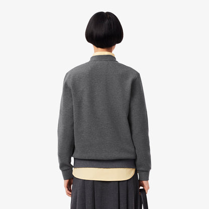 Lacoste Kadın Relaxed Fit Bisiklet Yaka Gri Sweatshirt