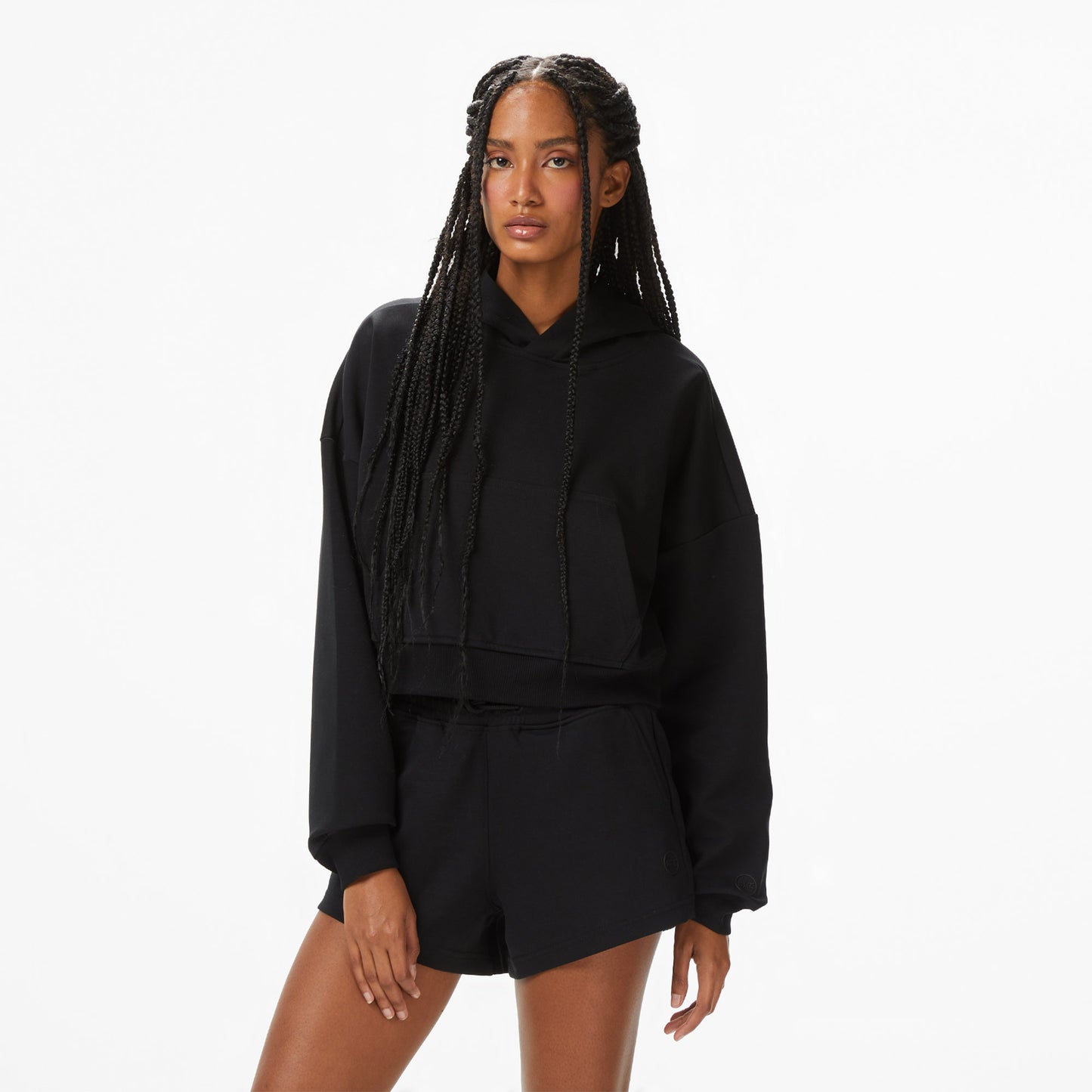 United4 Kadın Siyah Sweatshirt