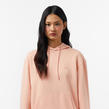 Lacoste Kadın Regular Fit Kapüşonlu Turuncu Sweatshirt