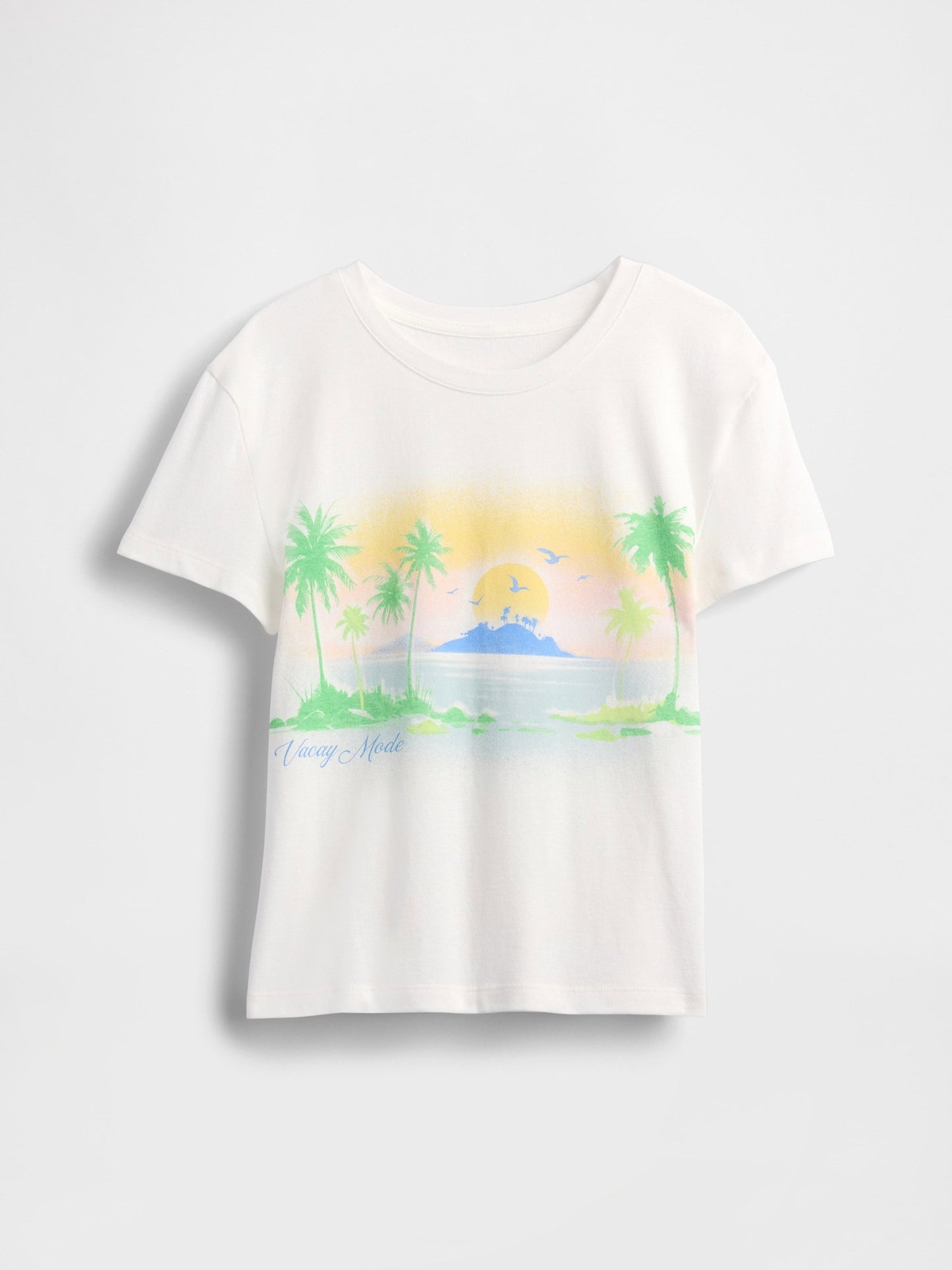 Beyaz Grafik Baskılı T-shirt