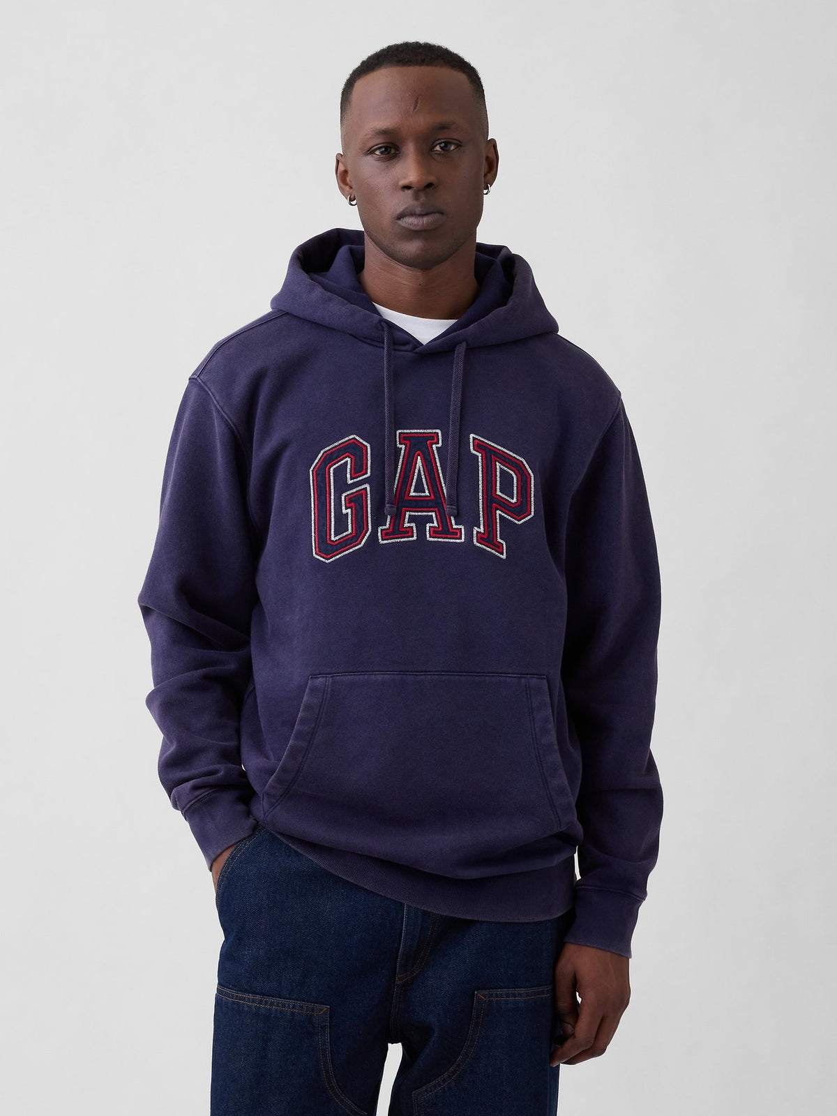 Lacivert Vintagesoft Relaxed Logo Sweatshirt