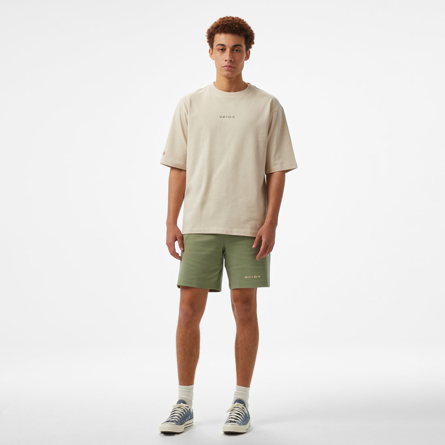United4 Comfort Erkek Krem T-shirt