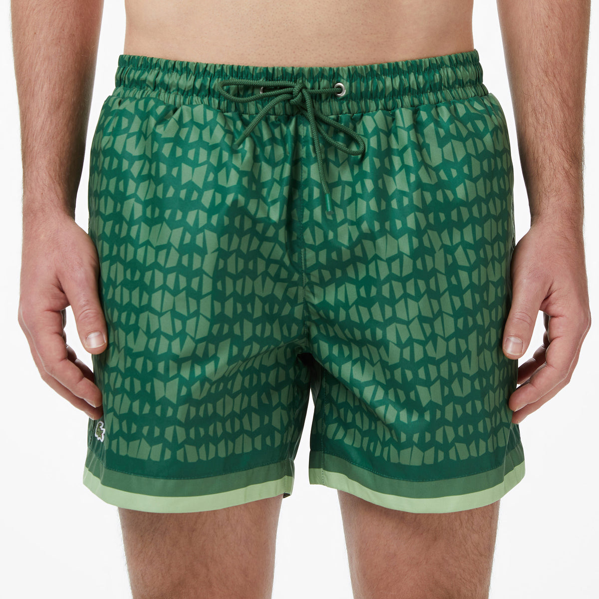 Lacoste Regular Fit Erkek Yeşil Deniz Şortu