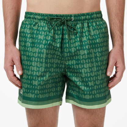 Lacoste Regular Fit Erkek Yeşil Deniz Şortu