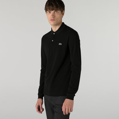 Lacoste Erkek Slim Fit Uzun Kollu Siyah Polo