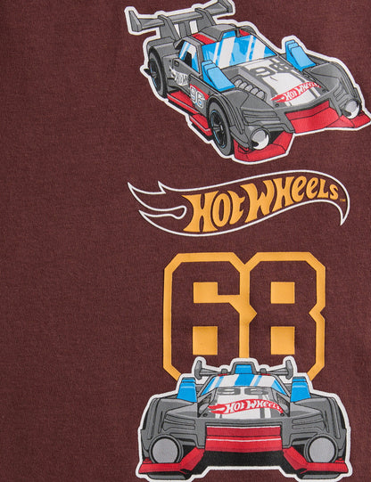 2’li Saf Pamuk Hot Wheels Uzun Kollu Üst (2-8 Yaş)