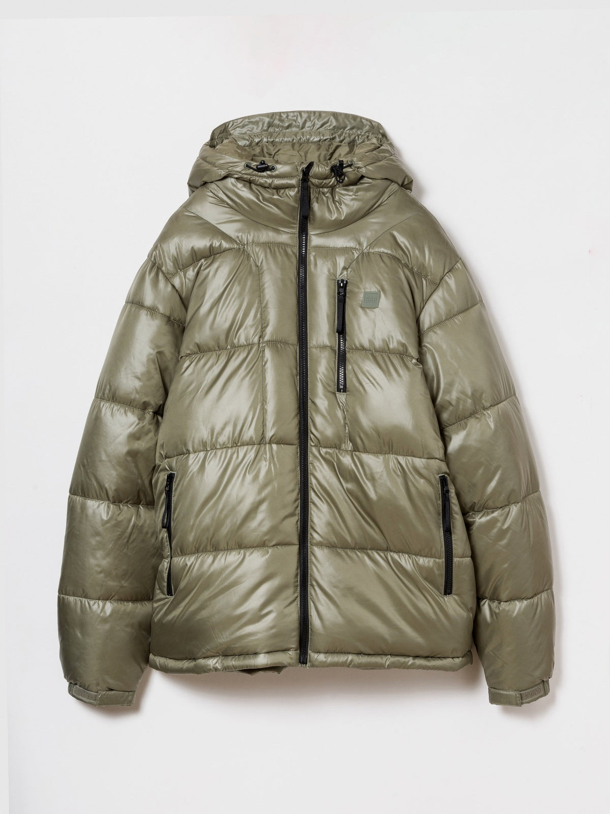 Yeşil Geri Dönüştürülmüş Heavyweight Şişme Puffer Şişme Mont