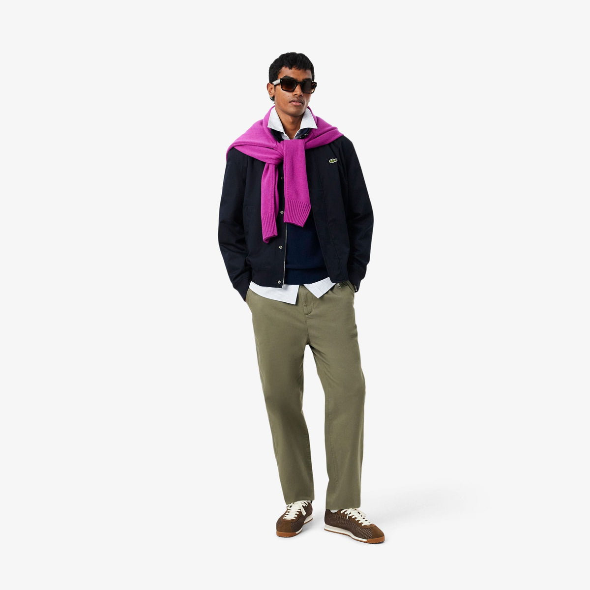 Lacoste Classic Fit Erkek Lacivert Kazak
