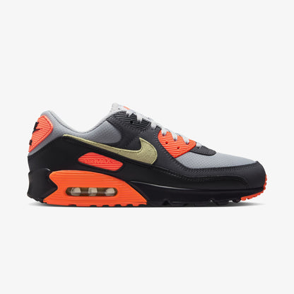 Nike Air Max 90 Smoke Grey/hyper Crimson Erkek Siyah Spor Ayakkabı
