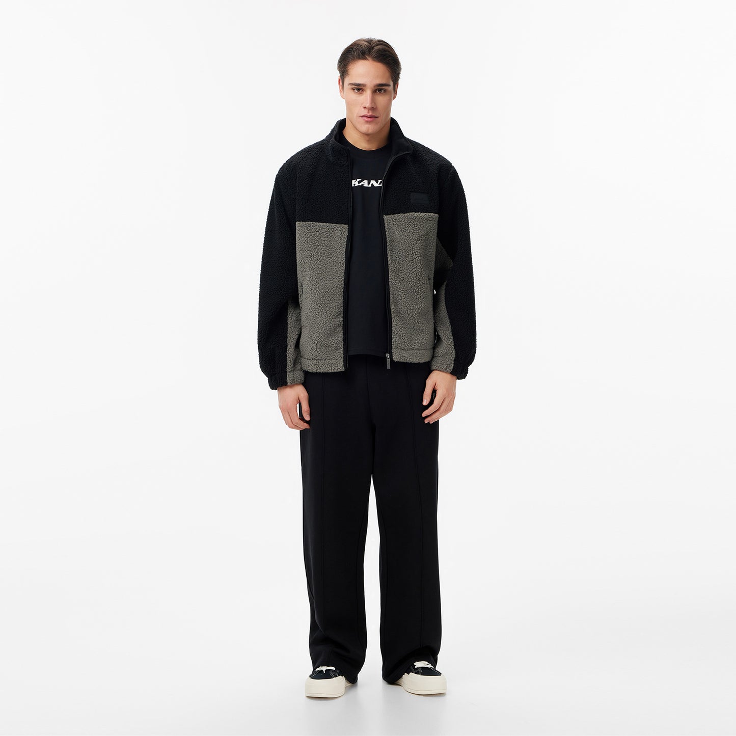 Karl Kani Siganture Rubber Patch Erkek Siyah Ceket