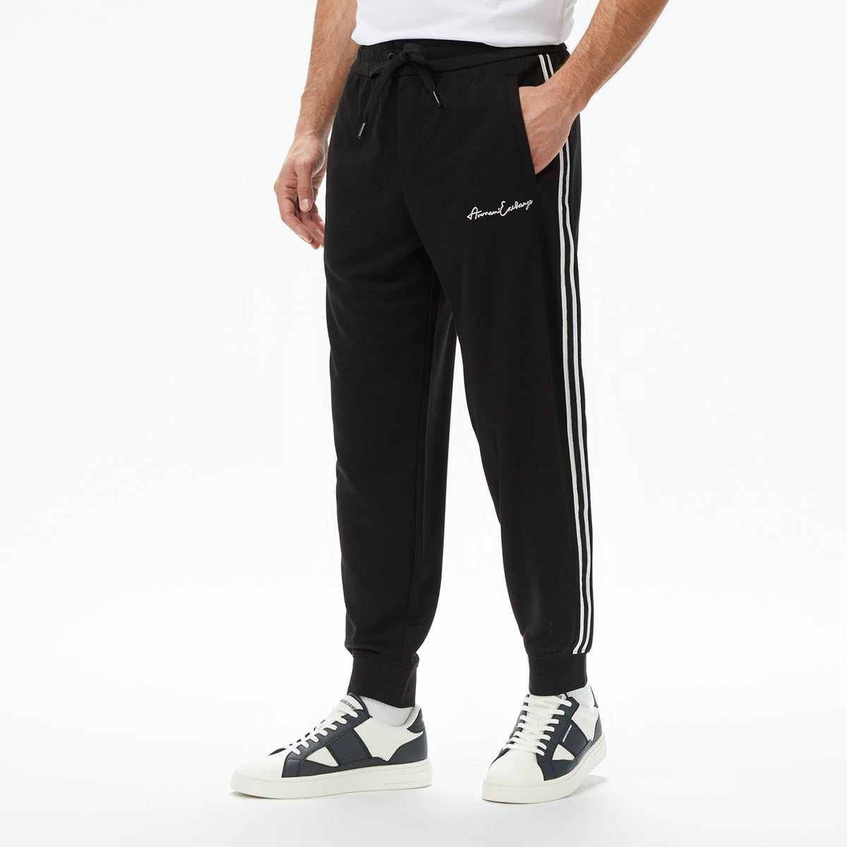 Armani Exchange Erkek Siyah Eşofman Altı