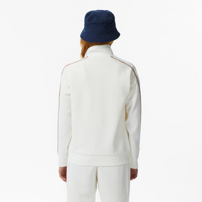 Lacoste Kadın Regular Fit Dik Yaka Krem Sweatshirt