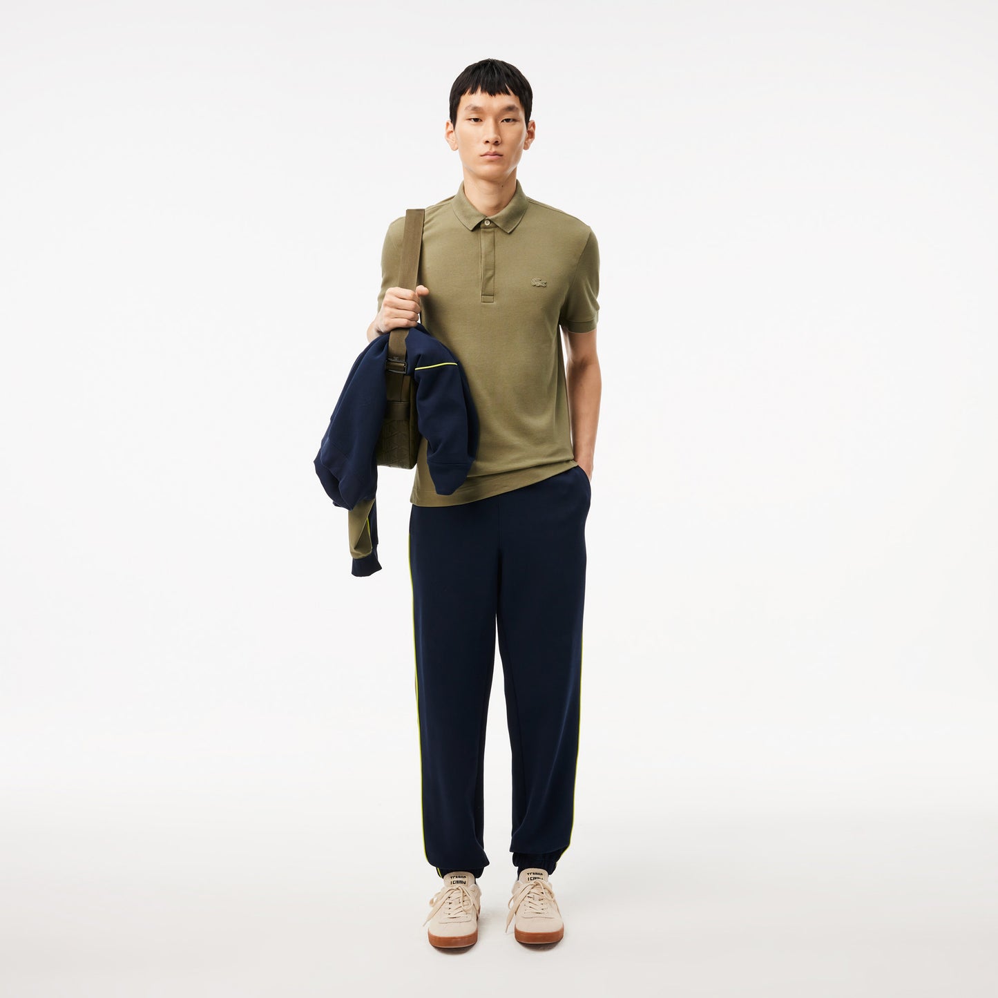 Lacoste Paris erkek Regular Fit Haki Polo