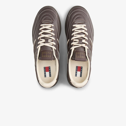 Tommy Hilfiger The Greenwich Edge Leather Kadın Kahverengi Spor Ayakkabı