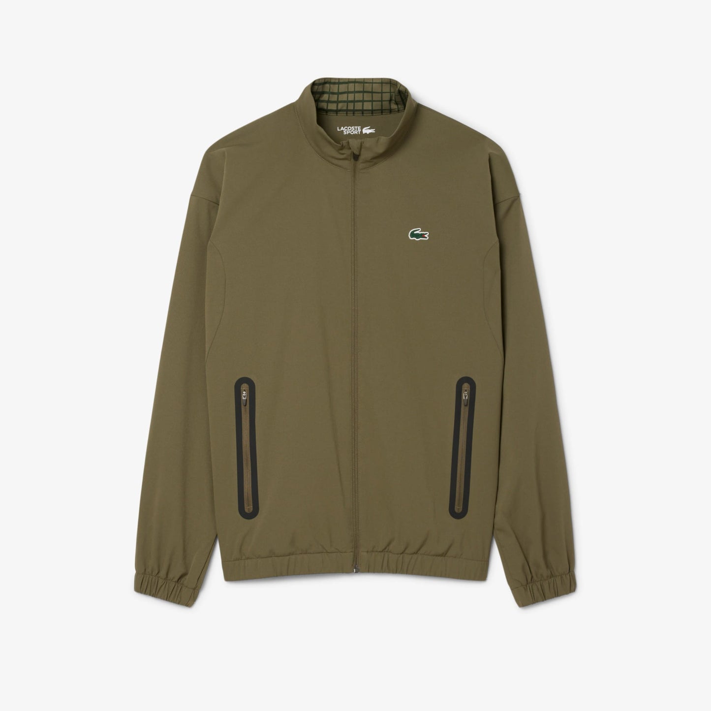 Lacoste Erkek Regular Fit Fermuarlı Baskılı Haki Eşofman Takımı