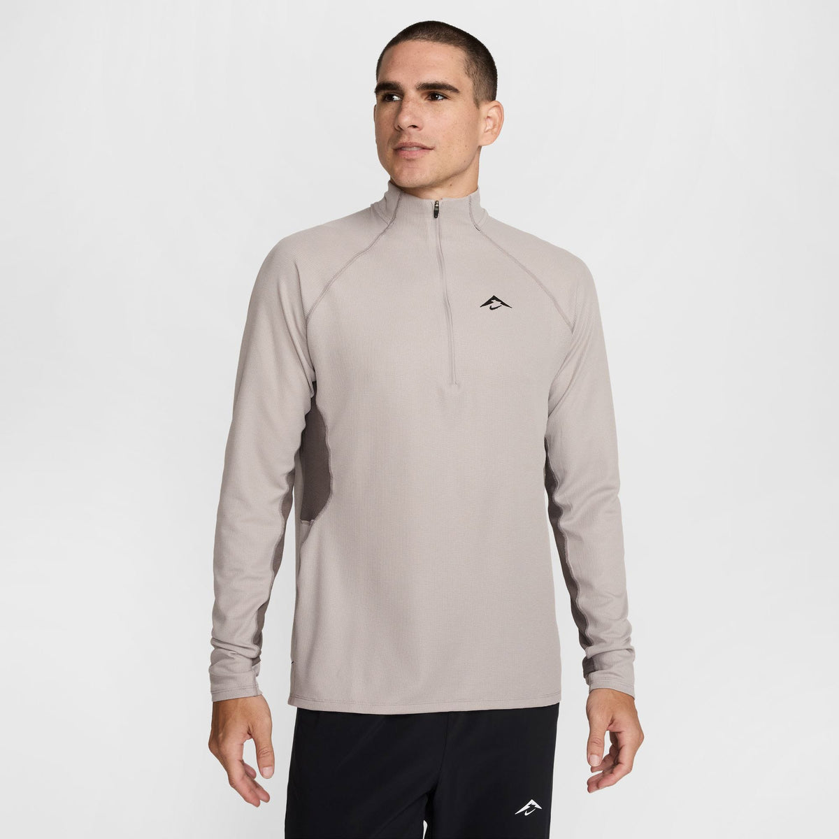 Nike Trail Erkek Siyah Koşu Sweatshirt