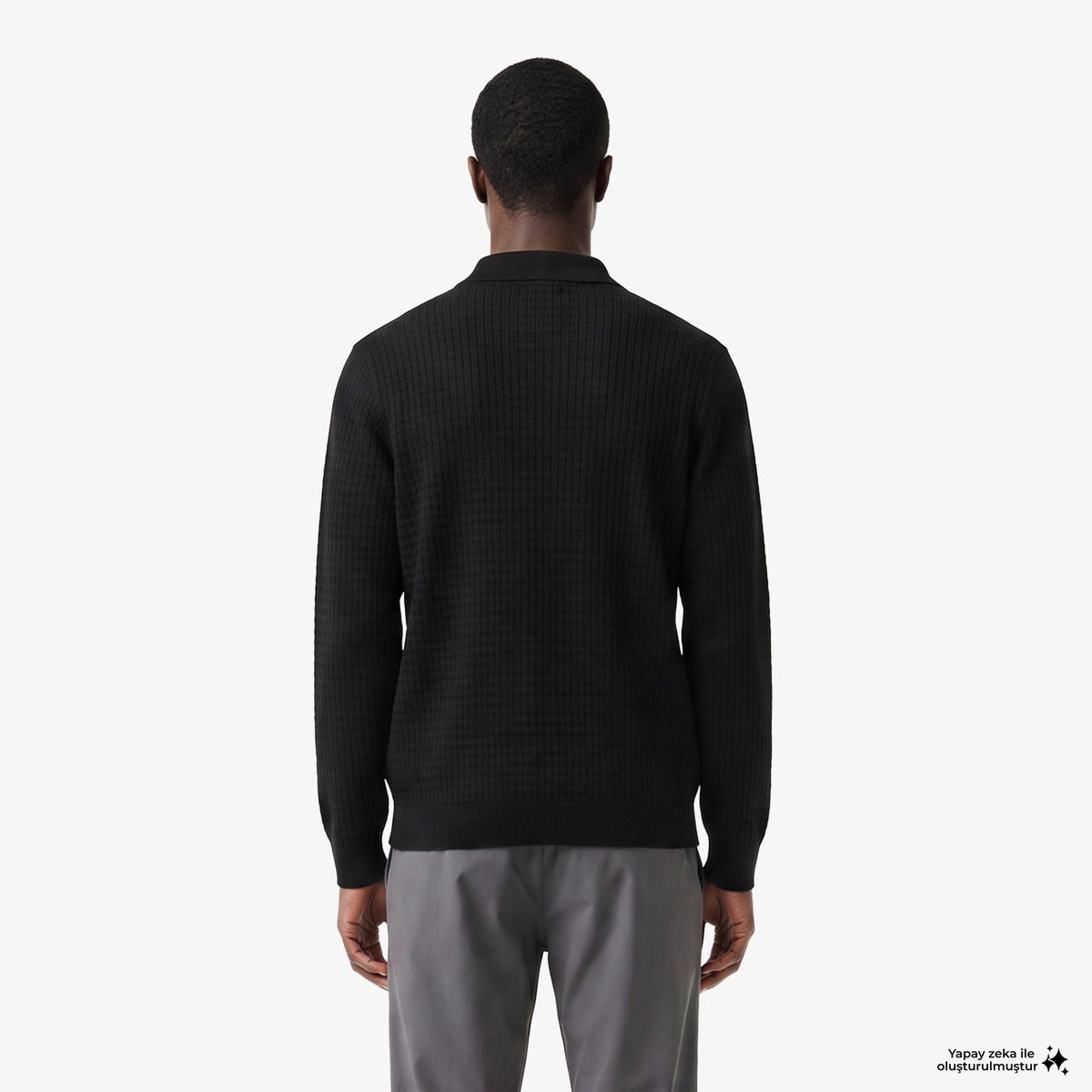 Lacoste Regular Fit Erkek Siyah Kazak