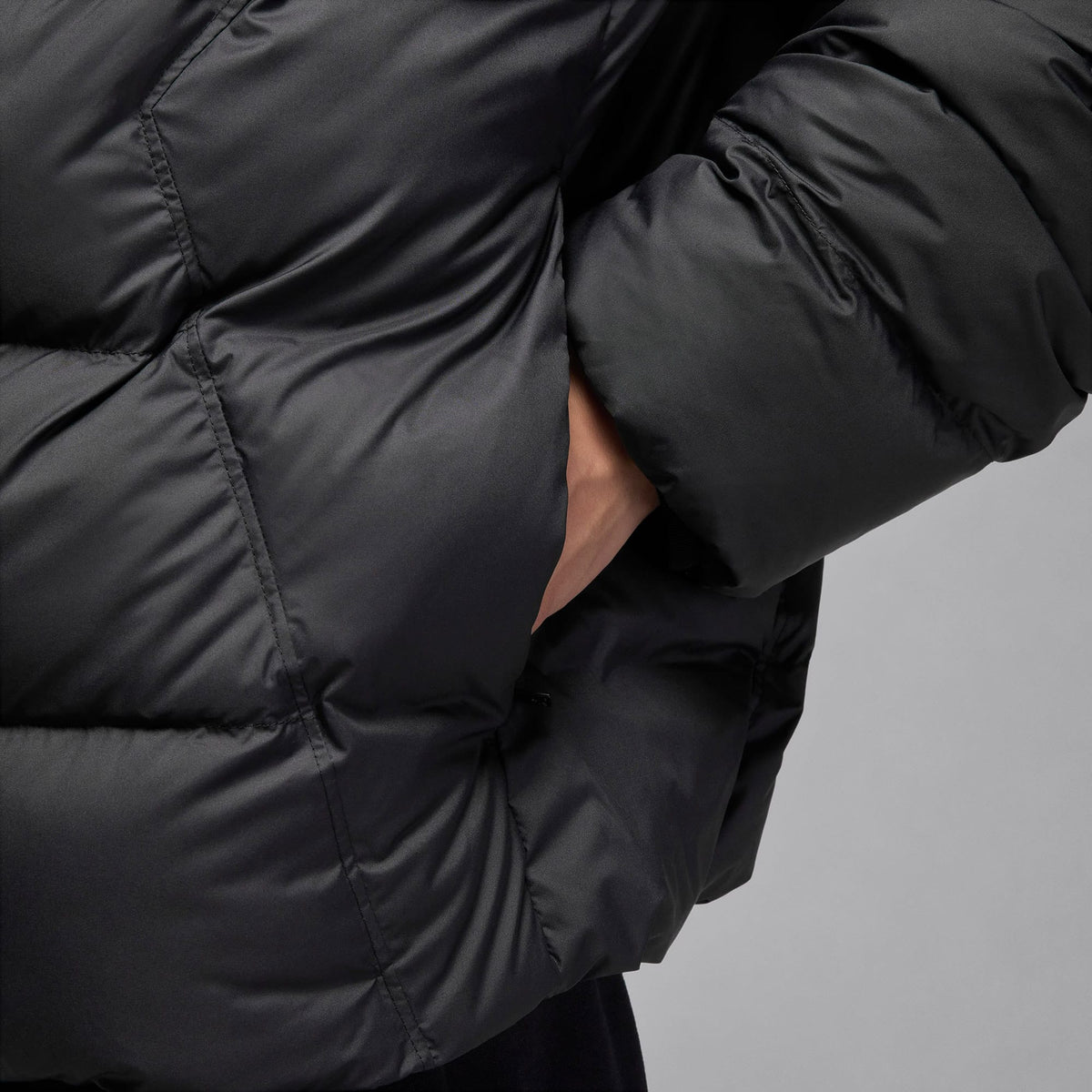 Jordan Brooklyn Puffer Erkek Siyah Mont