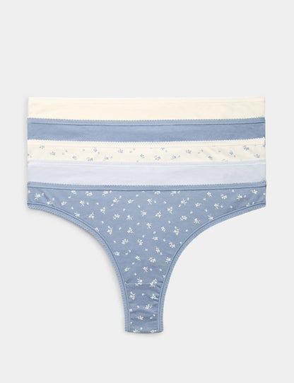 5'li Saf Pamuklu Tanga Külot Seti