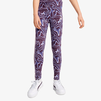 Puma Lava Land Leggings Çocuk Mor Tayt