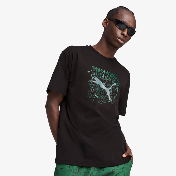 Puma X Tmnt Relaxed Graphic Erkek Siyah T-shirt