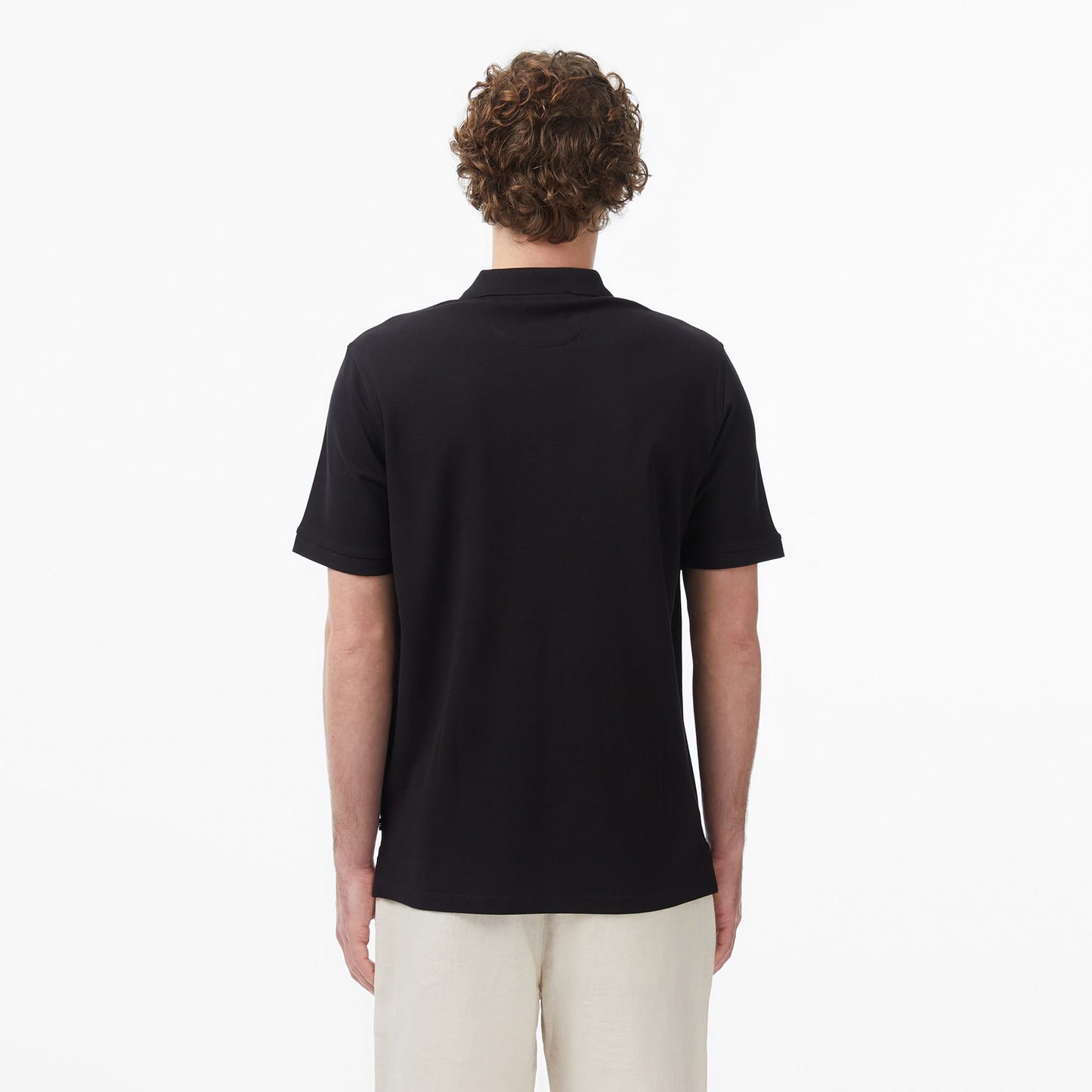 Nautica Erkek Siyah Regular Fit Polo Yaka T-shirt