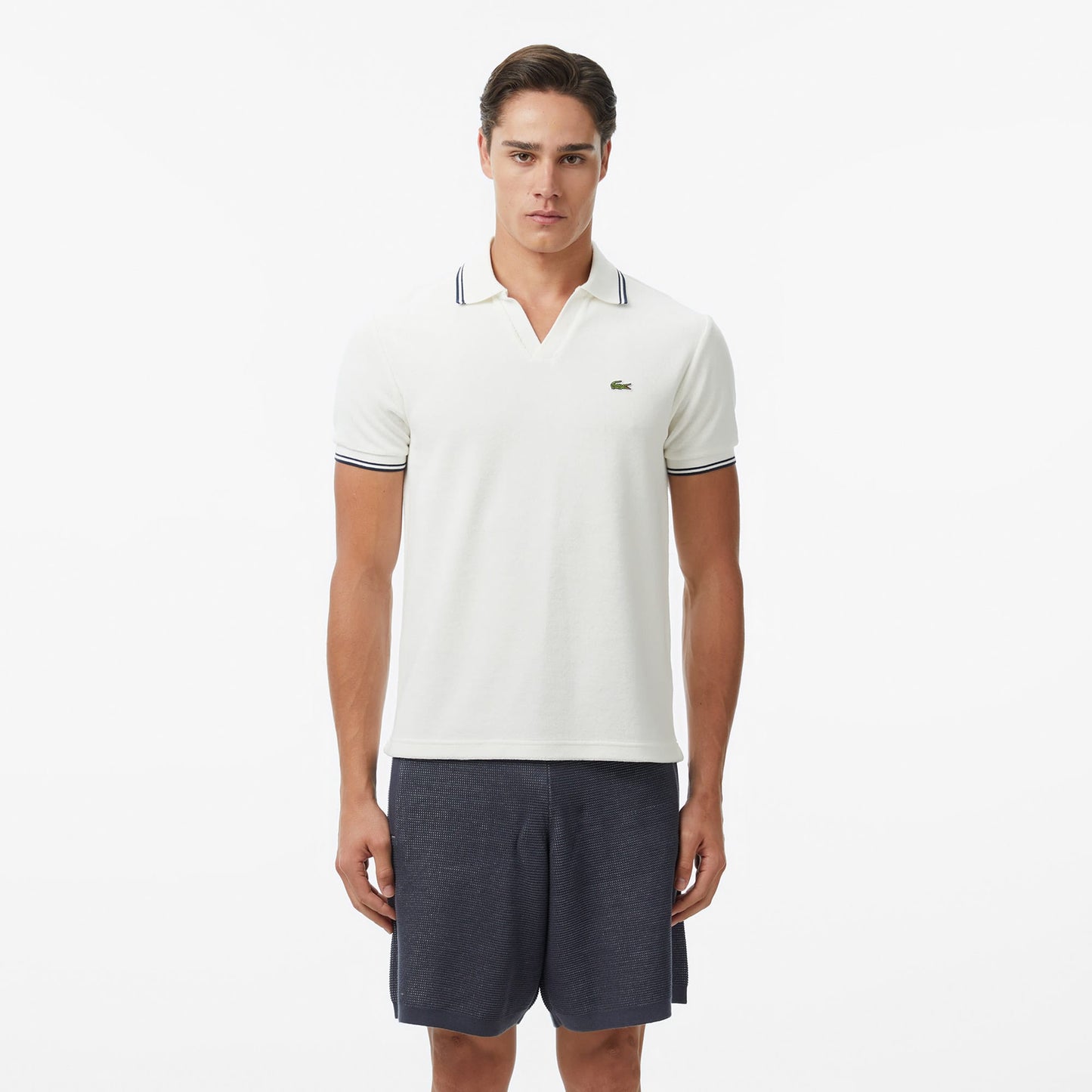 Lacoste Erkek Regular Fit Polo Yaka Krem Polo