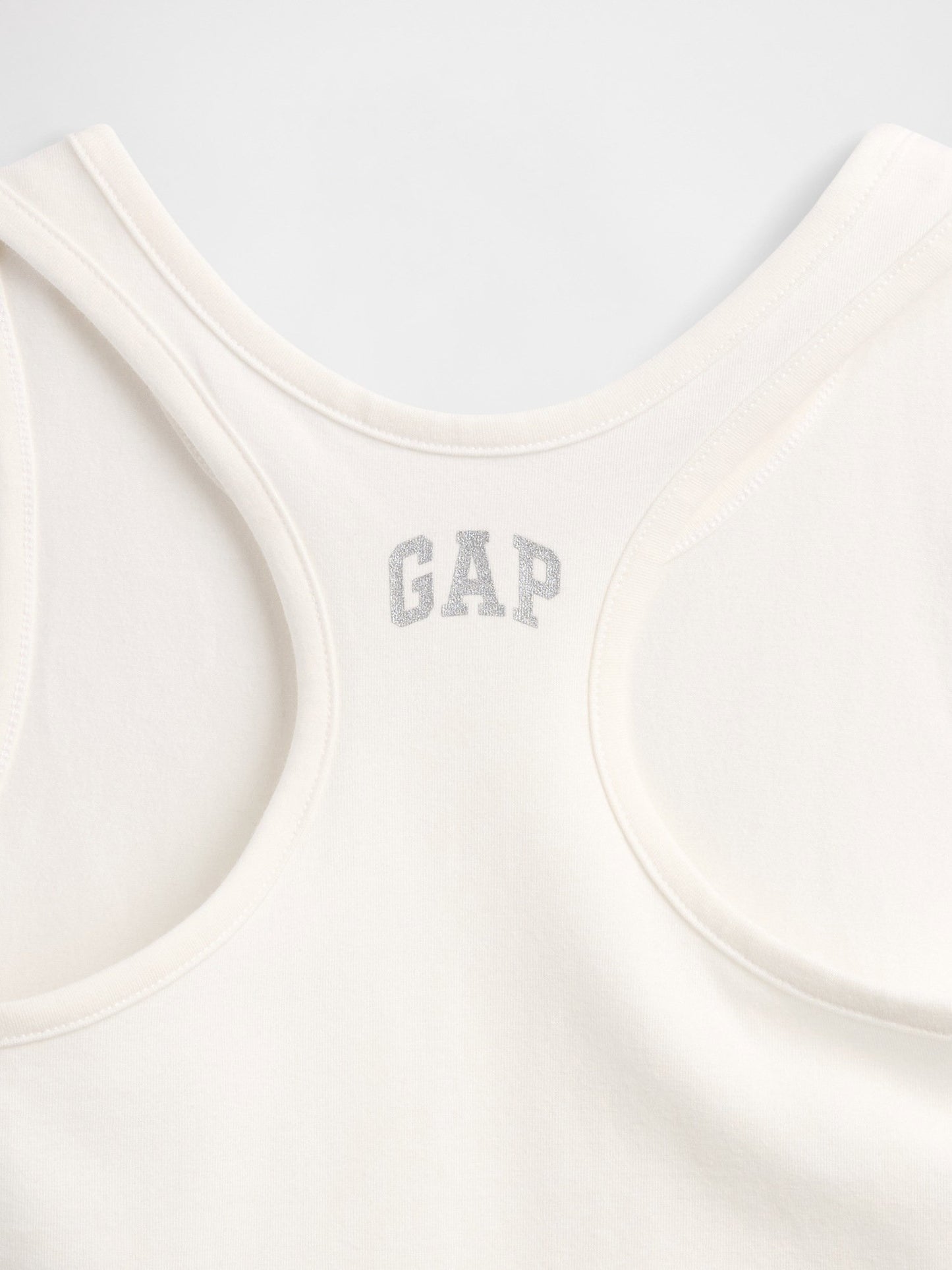 Beyaz Kids Gap Logo Yarış Sırtı Tank Üstü