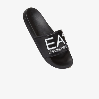 Ea7 Unisex Siyah Plaj Terliği