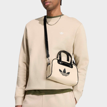 Adidas Trefoil Essentials Crew French Terry Erkek Krem Sweatshirt