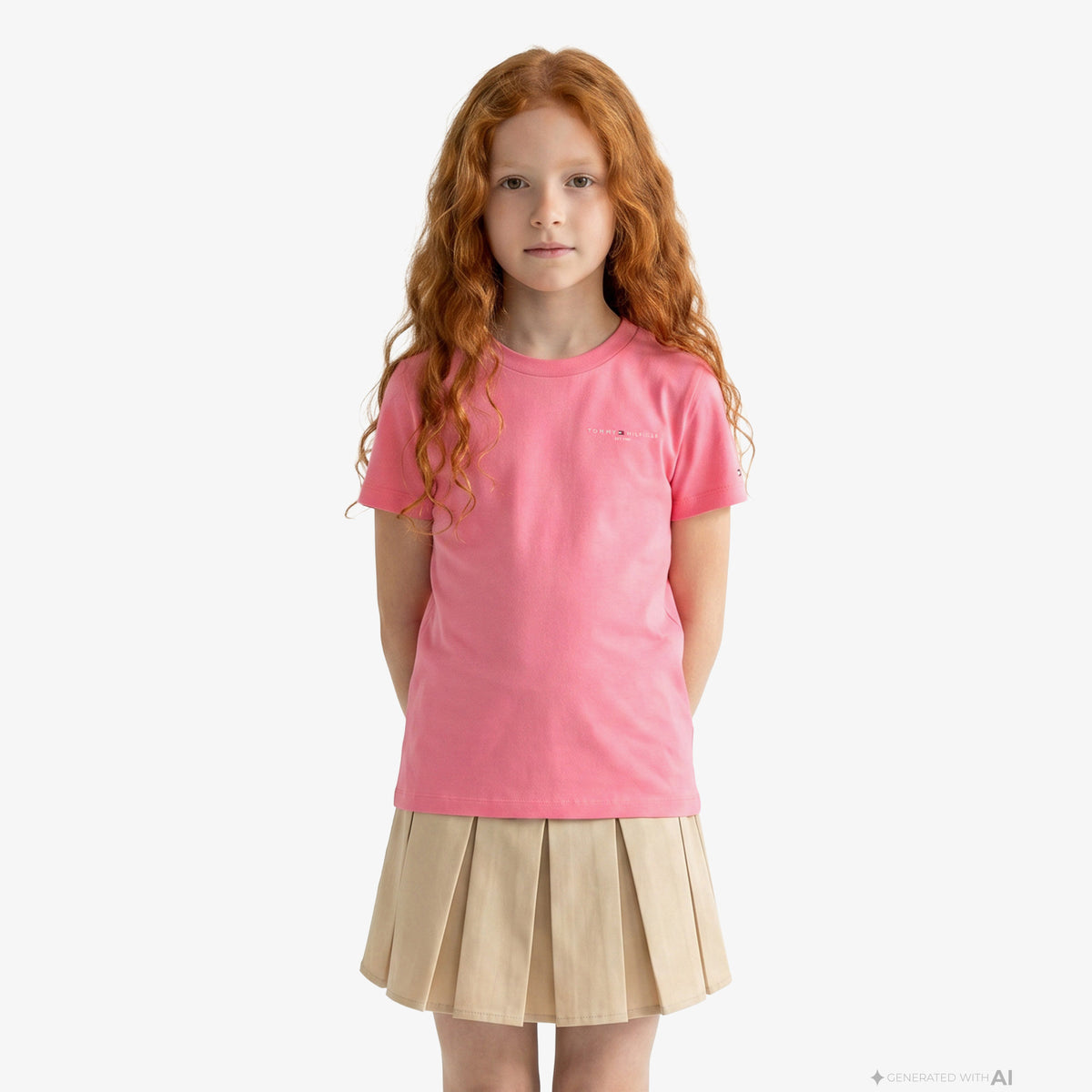 Tommy Hilfiger Mini Corp Çocuk Pembe T-shirt
