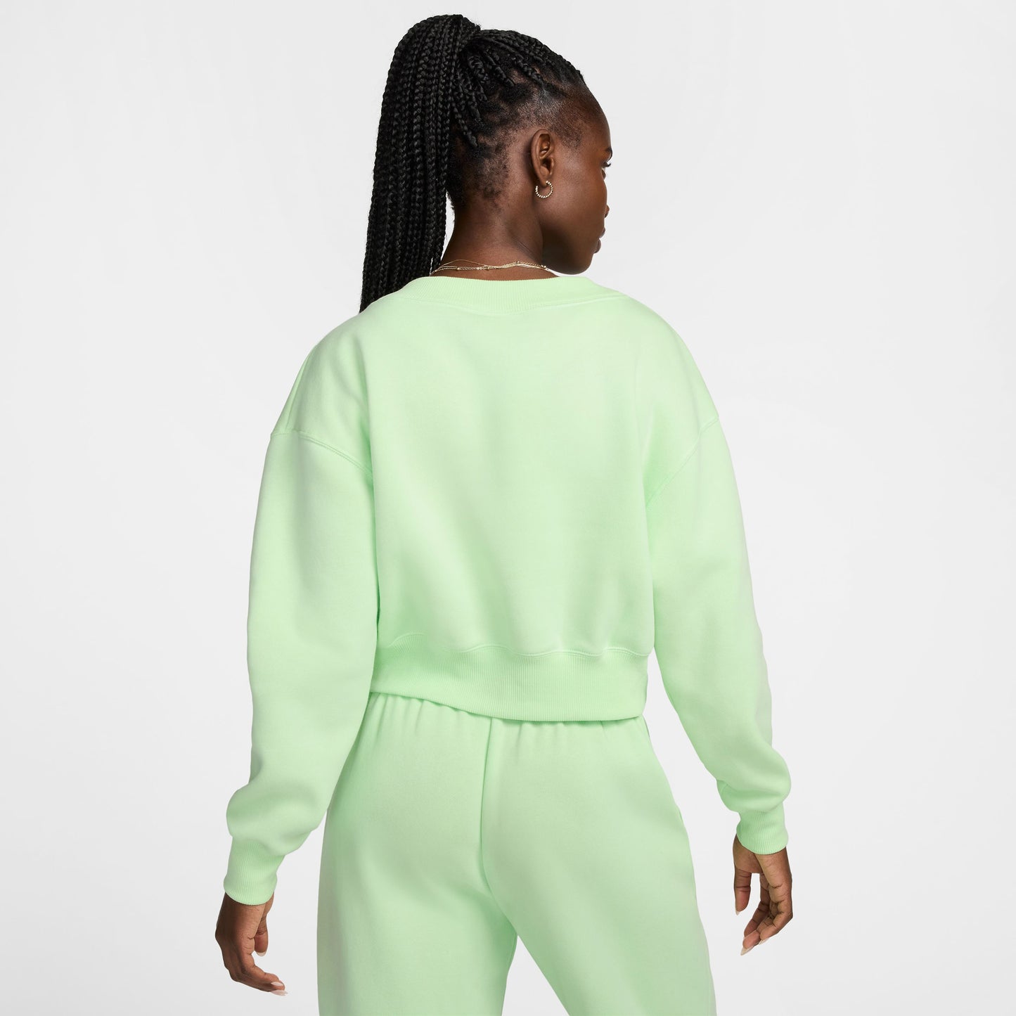 Nike Sportswear Phoenix Fleece Kadın Yeşil Sweatshirt