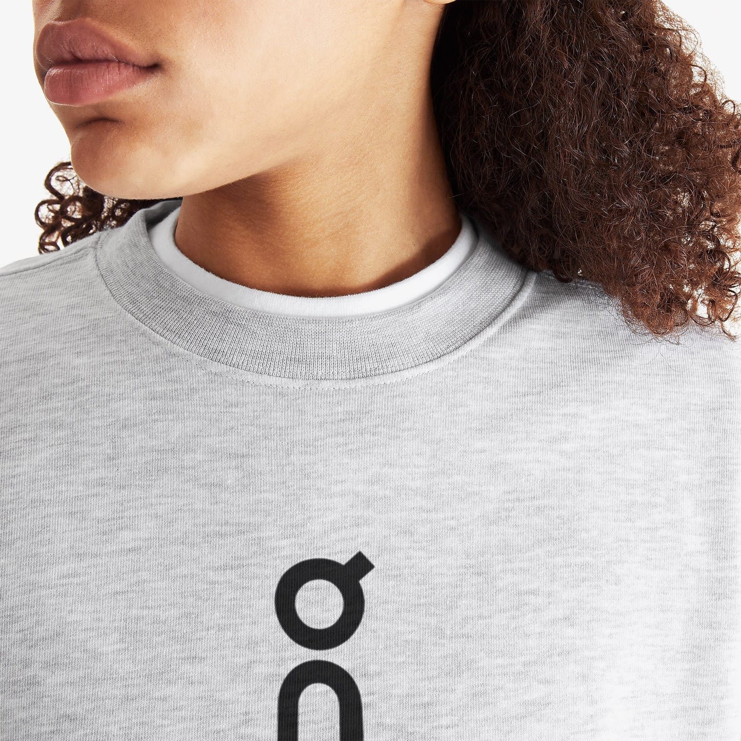 On Club Crew Kadın Gri Sweatshirt